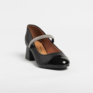 Scarpin Boneca Vizzano 1423103 Salto Bloco Preto