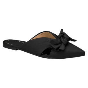 Mule Vizzano Laço Bico Fino Preto