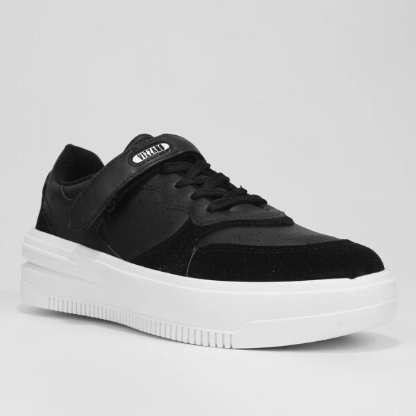 Tênis Vizzano Recortes Feminino – Preto + Branco - Imagem 2