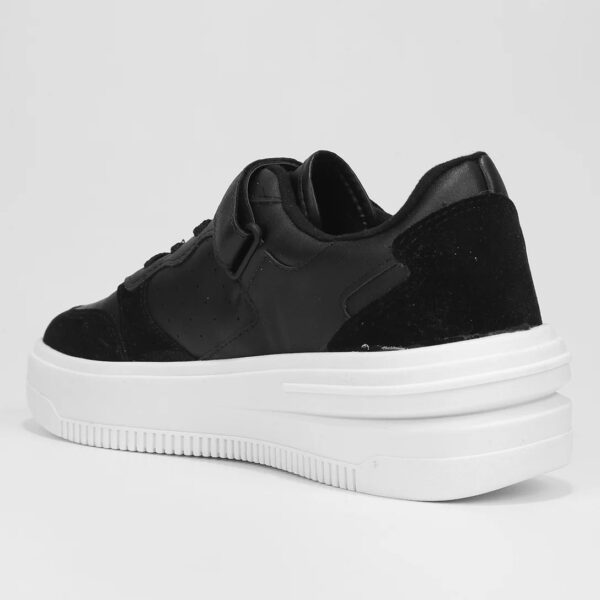 Tênis Vizzano Recortes Feminino – Preto + Branco - Imagem 3