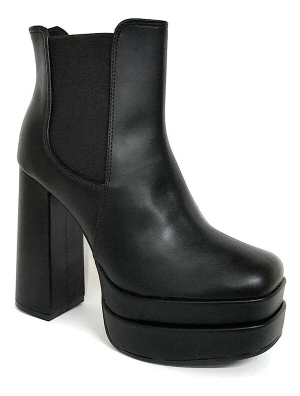 Bota Vizzano Meia Pata Double Salto Grosso Cano Curto - Imagem 6