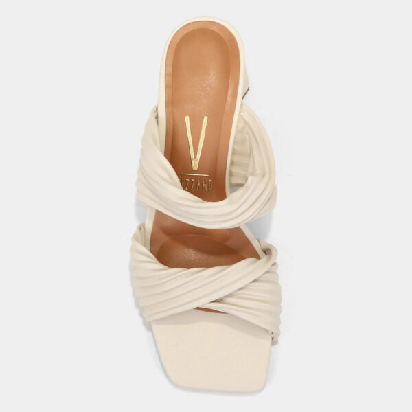 Tamanco Vizzano Textura Salto Bloco – Off White - Imagem 4