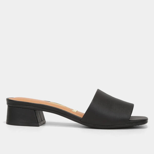 Tamanco Vizzano Salto Baixo Feminino – Preto