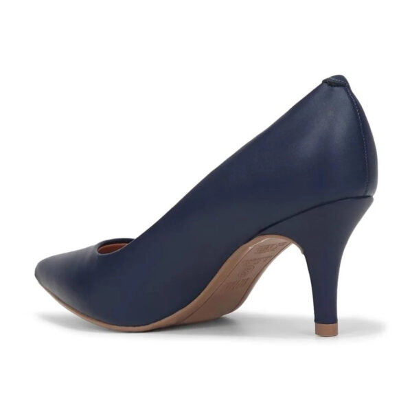 Scarpin Vizzano Feminino Salto Médio Bico Fino 1185.702 – Marinho - Imagem 3