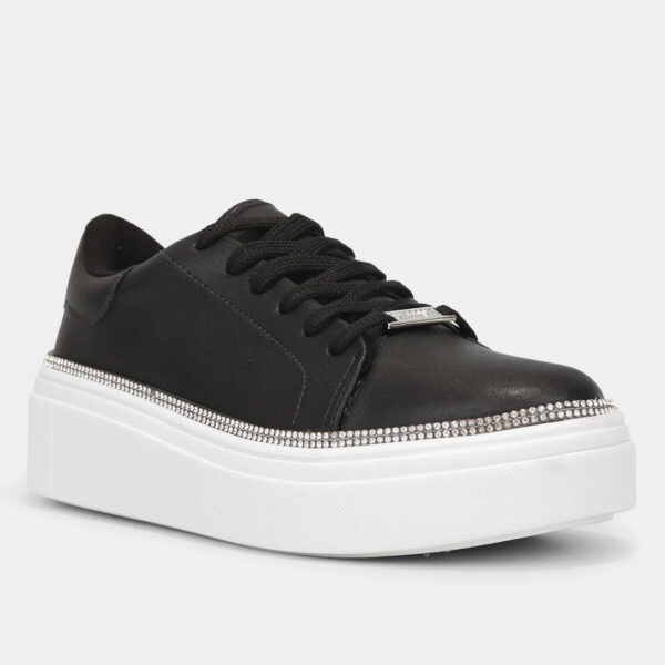 Tênis Vizzano Strass Feminino – Preto + Prata - Imagem 2