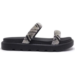 Rasteira Vizzano Flatform Strass Hotfix – Preto – 40 – Preto