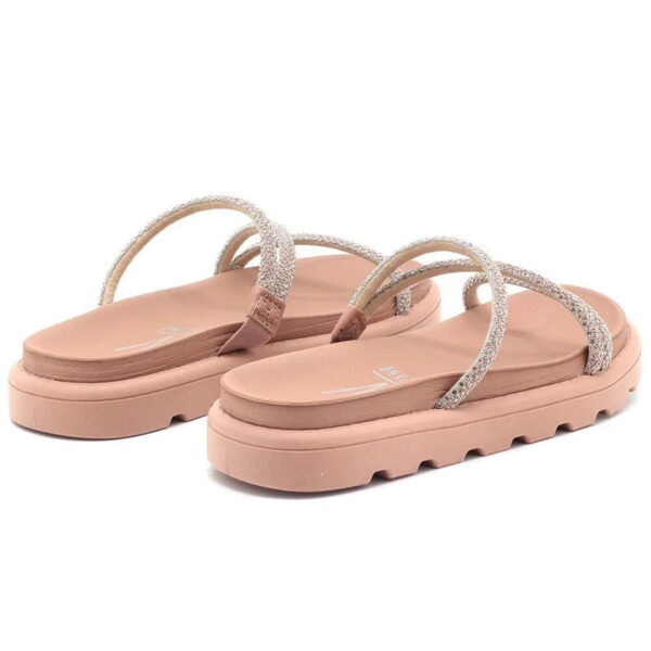 Tamanco Vizzano Flatform Tiras Brilho Feminino – Nude - Imagem 4
