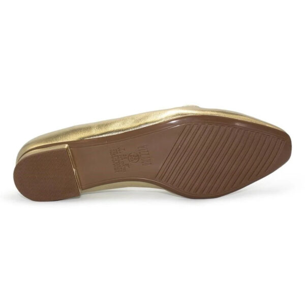 Mocassim Vizzano Metalizado Premium Tira Strass 1351.107 – Dourado - Imagem 5