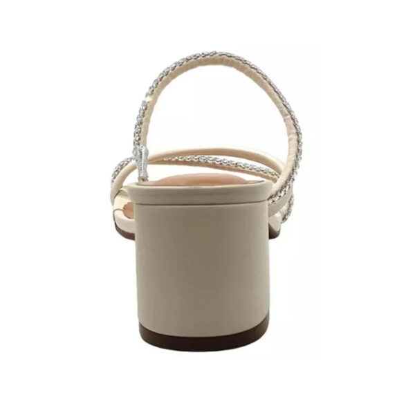 Tamanco Vizzano Tiras Strass Feminino – Off White - Imagem 3