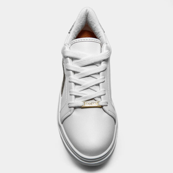 Tênis Vizzano Casual Feminino – Branco+dourado - Imagem 4