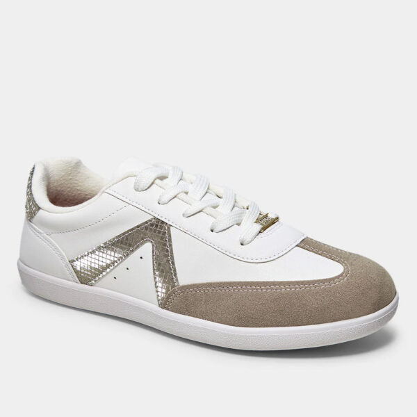 Tênis Vizzano Casual Feminino – Branco+Champagne - Imagem 2