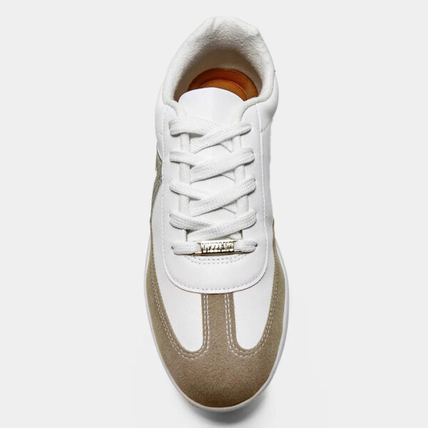 Tênis Vizzano Casual Feminino – Branco+Champagne - Imagem 4