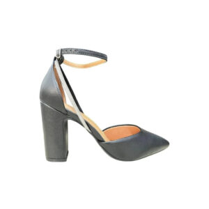 Scarpin feminino vizzano pelica tira brilhante – Preto
