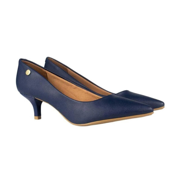 Sapato Scarpin Vizzano Bico Fino Pelica – Azul - Imagem 2