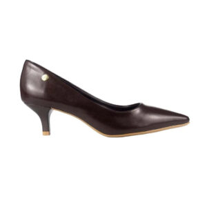 Sapato Scarpin Vizzano Clássico Salto Baixo – Marrom