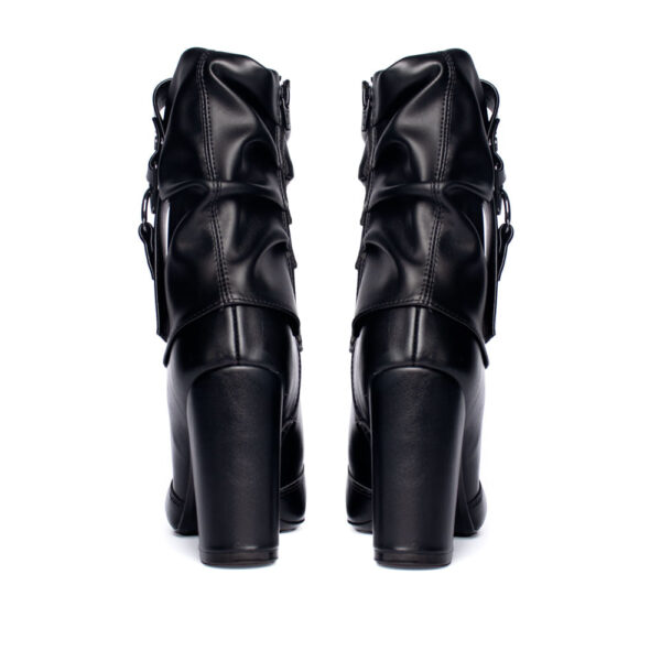 Bota Feminina Vizzano Cano Médio Franzido Preto - Imagem 6
