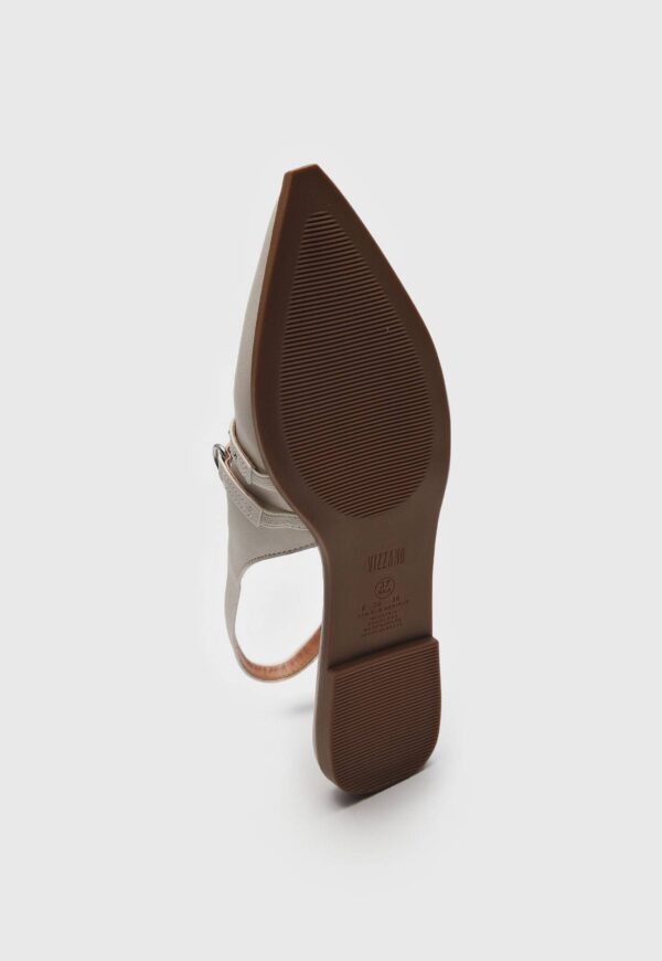 Sapatilha Slingback Vizzano Fivelas Vermelha | Marrom | Off-White - Imagem 18