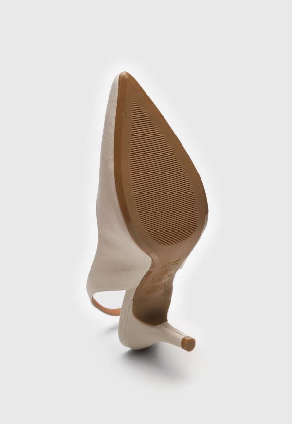 Scarpin Vizzano Slingback Off-White - Imagem 6